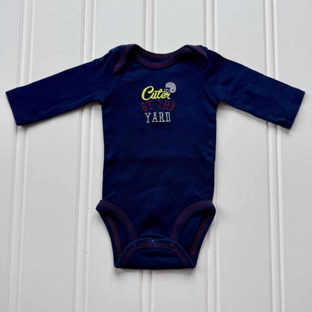 4/$10 - Carter’s "Cuter by the Yard" Cotton Baby Long Sleeve Bodysuit | 3 Months